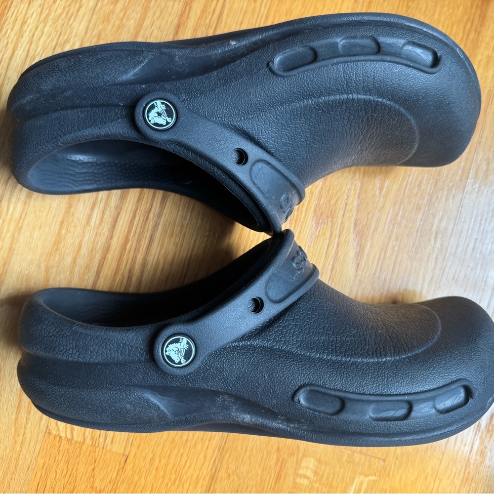Black Crocs Clogs with Strap